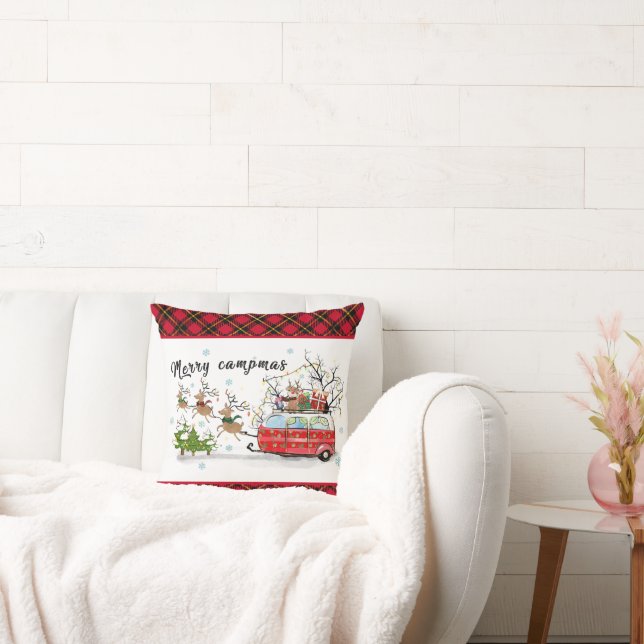 Cojín Decorativo navidades amantes del camping bonitos (Sofá)