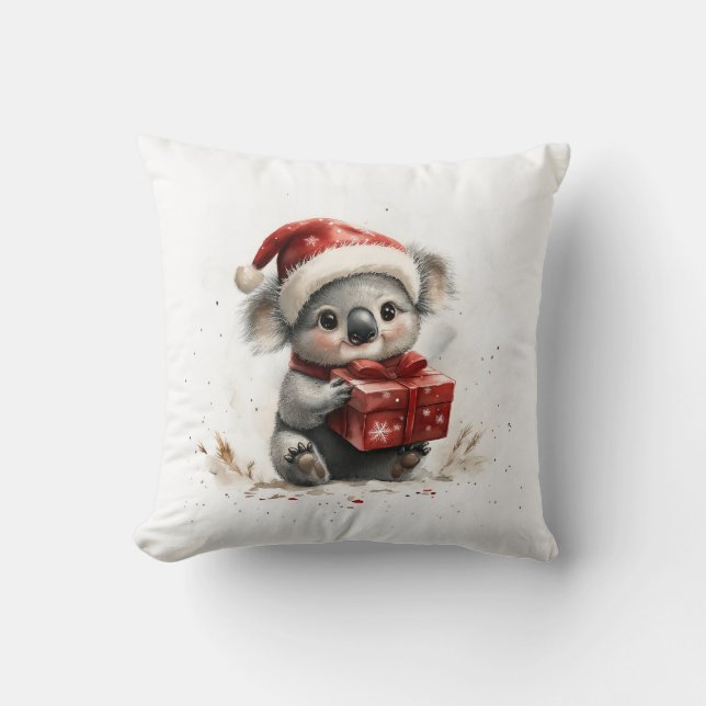 Cojín Decorativo Navidades animales adorables Serie Baby Koala (Anverso)