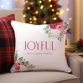 Cojín Decorativo Navidades audaces de Watercolor Florals