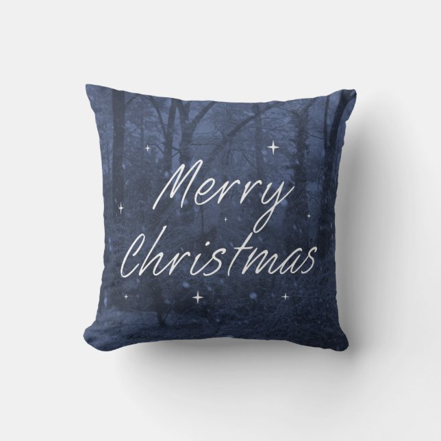 Cojín Decorativo Navidades azules Pillow (Anverso)