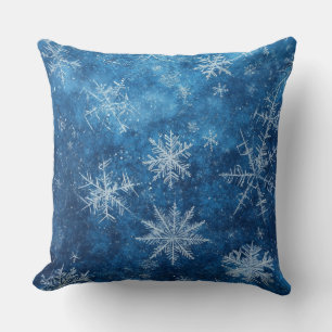 Cojín Decorativo Navidades Azules Snowflake