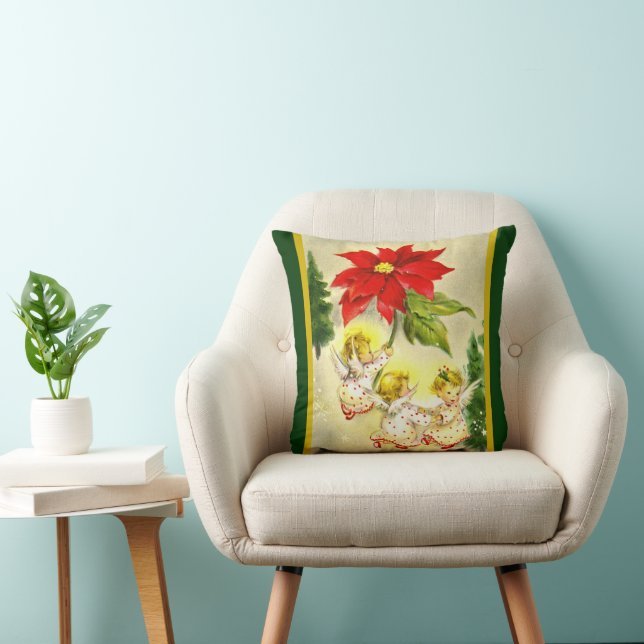 Cojín Decorativo Navidades bailando ángeles bebés Pillow (Silla)