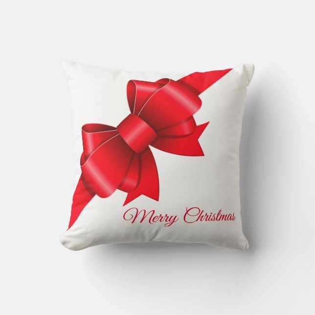 Cojín Decorativo Navidades Big Red Bow (Anverso)