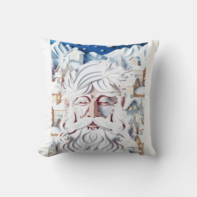 COJÍN DECORATIVO NAVIDADES BLANCOS (Anverso)