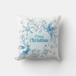 Cojín Decorativo Navidades blancos Holly Snowflakes
