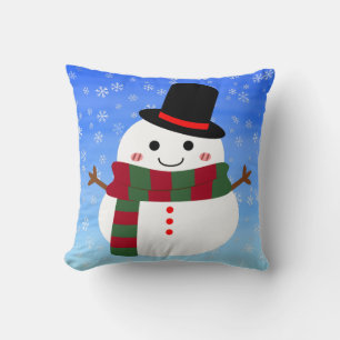 Cojín Decorativo Navidades blancos Snowman