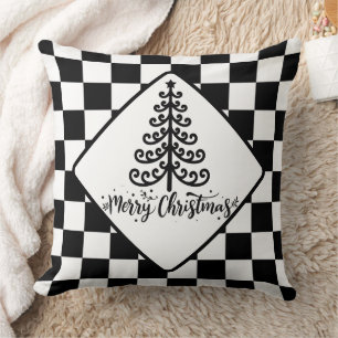 Cojín Decorativo Navidades Blancos Y Negros