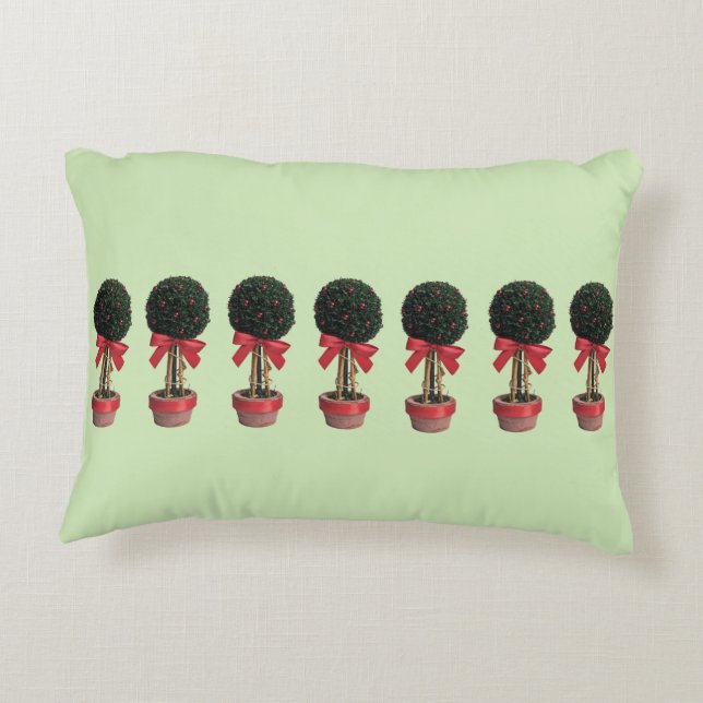 Cojín Decorativo Navidades Box Ball Tree Patterl Accent Pillow (Reverso)