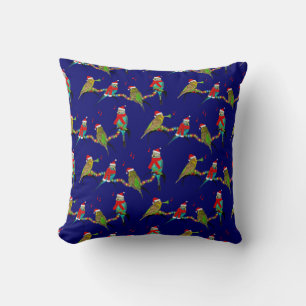 Cojín Decorativo Navidades Budgie Frenzy Pillow (Armada)