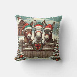 Cojín Decorativo Navidades burros