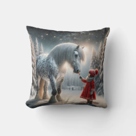 Cojín Decorativo Navidades Caballo de Gris rubio rubio
