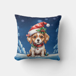 Cojín Decorativo Navidades cachorritos
