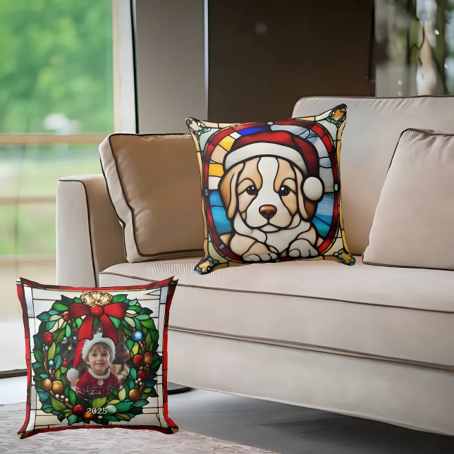 Cojín Decorativo Navidades Cachorro Faux Stainass (Subido por el creador)
