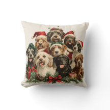 Cojín decorativo navidades Cachorros