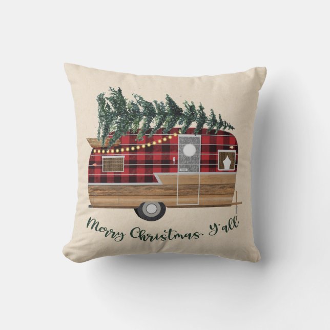 Cojín Decorativo Navidades Camper Pillow (Anverso)
