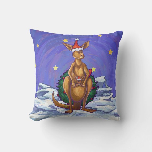 Cojín Decorativo Navidades canguro Starry Night (Anverso)