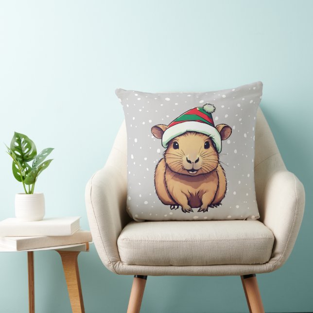 Cojín Decorativo Navidades Capybara (Silla)