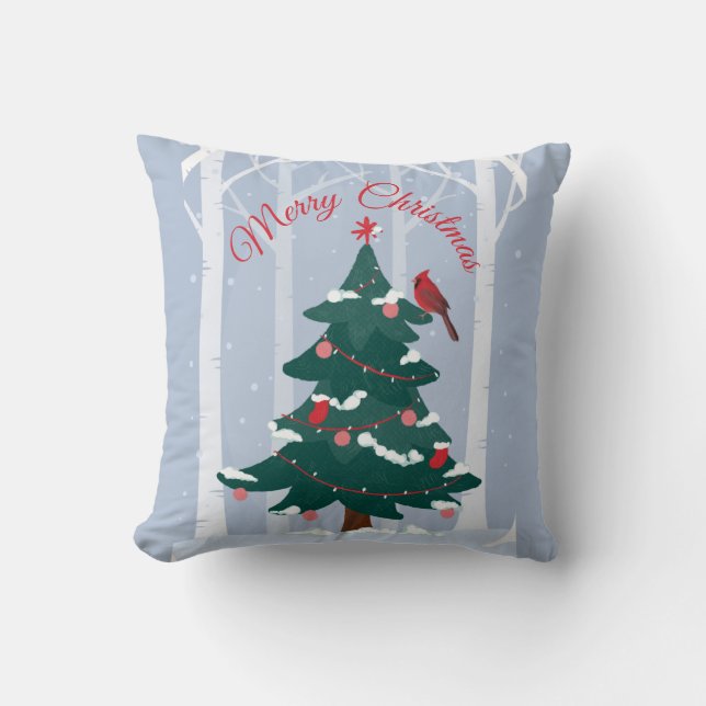 Cojín Decorativo Navidades Cardinal (Anverso)