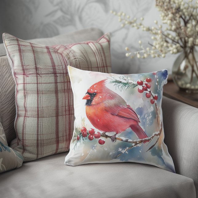 Cojín Decorativo Navidades Cardinal (Subido por el creador)
