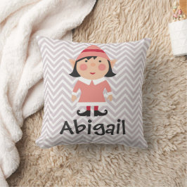 Cojín Decorativo Navidades Chica de vacaciones Elf Pillow