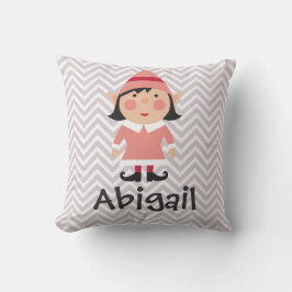 Cojín Decorativo Navidades Chica de vacaciones Elf Pillow