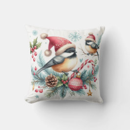 Cojín Decorativo Navidades Chickadee