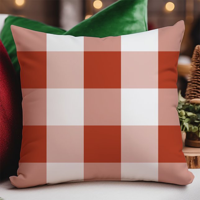 Cojín Decorativo Navidades clásicos de verificación de búfalo blanc (Subido por el creador)