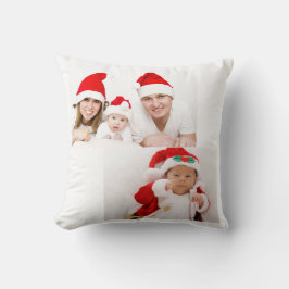 Cojín Decorativo Navidades Collage de fotos familiar personalizado 