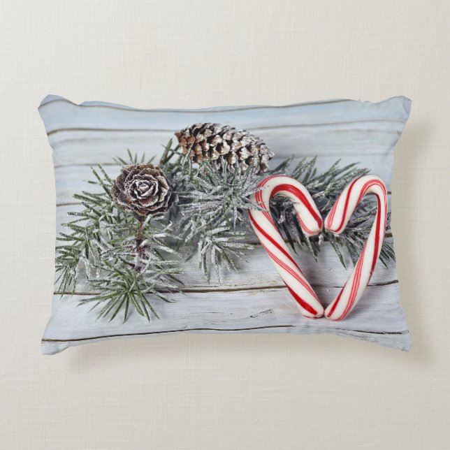 Cojín Decorativo Navidades corazón de caramelos (Anverso)