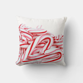 Cojín Decorativo Navidades corazón de caramelos