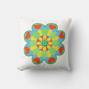 Cojín Decorativo Navidades Corazón Mandala