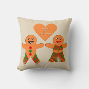 Cojín Decorativo Navidades Cuidados Gingerbread Pareja