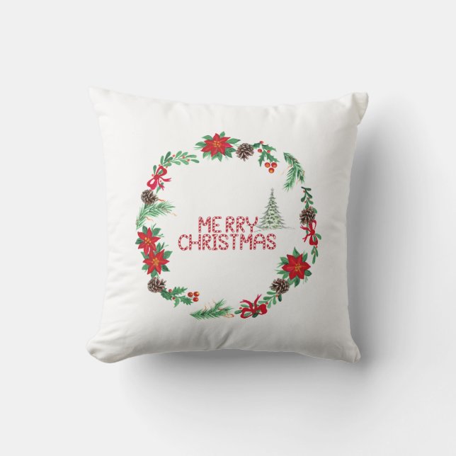 Cojín Decorativo Navidades Cushion "Feliz Navidad" maravillosamente (Anverso)
