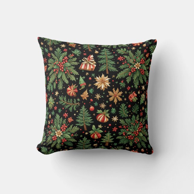 Cojín Decorativo Navidades Cushions negros (Anverso)