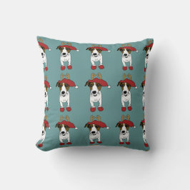Cojín Decorativo Navidades Cute Jack Russell Terrier