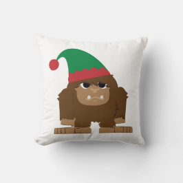 Cojín Decorativo Navidades Cute Sasquatch Elf