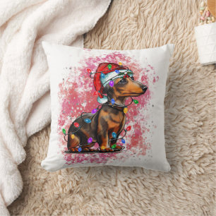Cojín Decorativo Navidades dachshund