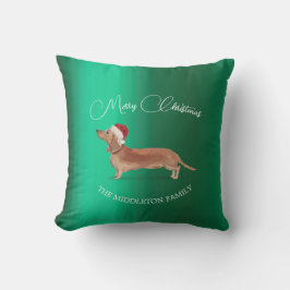 Cojín Decorativo Navidades Dachshund Dog Merry