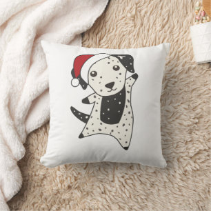 Cojín Decorativo Navidades dálmatas perros animales de invierno per
