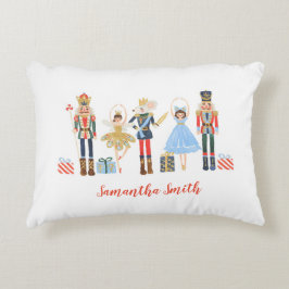 Cojín Decorativo Navidades de acuarela Casquillo de almohadilla par