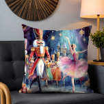 Cojín Decorativo Navidades de acuarela de ballet de nueces Ballerin<br><div class="desc">Los Navidades de Nutcracker Ballet Watercolor Ballerina Festive Holiday Cojín decorativo Cushion presentan un ballet tradicional de Navidades con bailarina y petcracker. Perfecto para regalos de Navidad,  decoración de Navidades,  fiestas de vacaciones y más. Creado por Evco Studio www.zazzle.com/store/evcostudio</div>