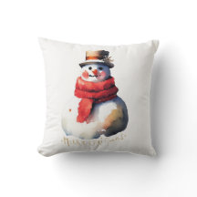 Navidades de acuarela Snowman