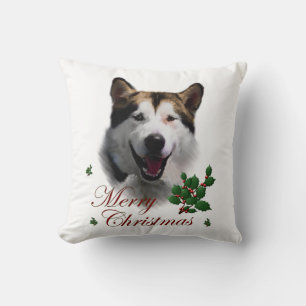 Cojín Decorativo Navidades de Alaskan Malamute