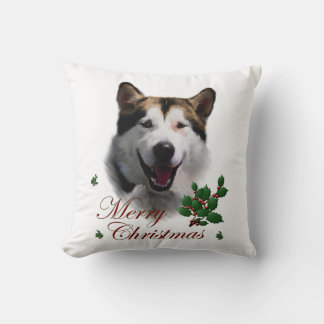 Cojín Decorativo Navidades de Alaskan Malamute
