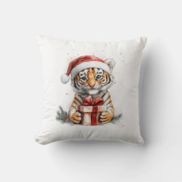 Cojín Decorativo Navidades de animales adorables serie Baby Tiger