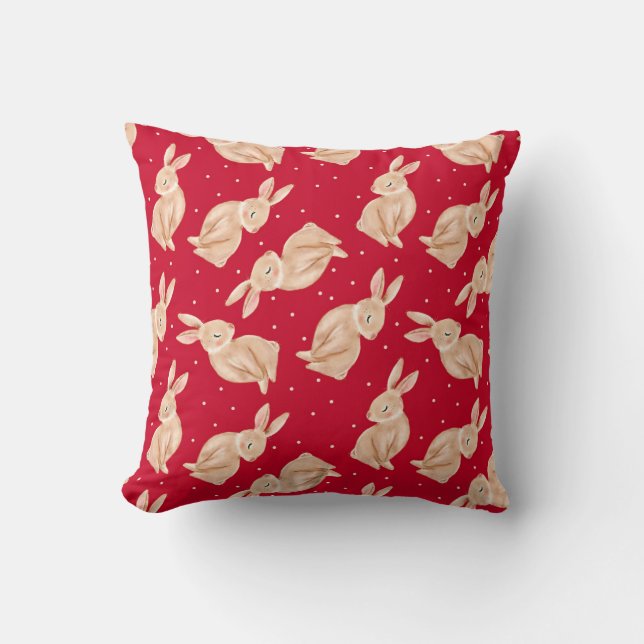 Cojín Decorativo Navidades de Animales de Winter Wonderland Woodlan (Anverso)