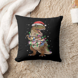 Cojín Decorativo Navidades de árbol T-rex de dinosaurios Sweater Xm