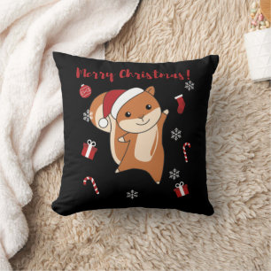 Cojín Decorativo Navidades de ardilla Animales de Invierno