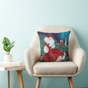 Cojín Decorativo Navidades de arte deco retro