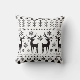 Cojín Decorativo Navidades de arte popular moderno reno